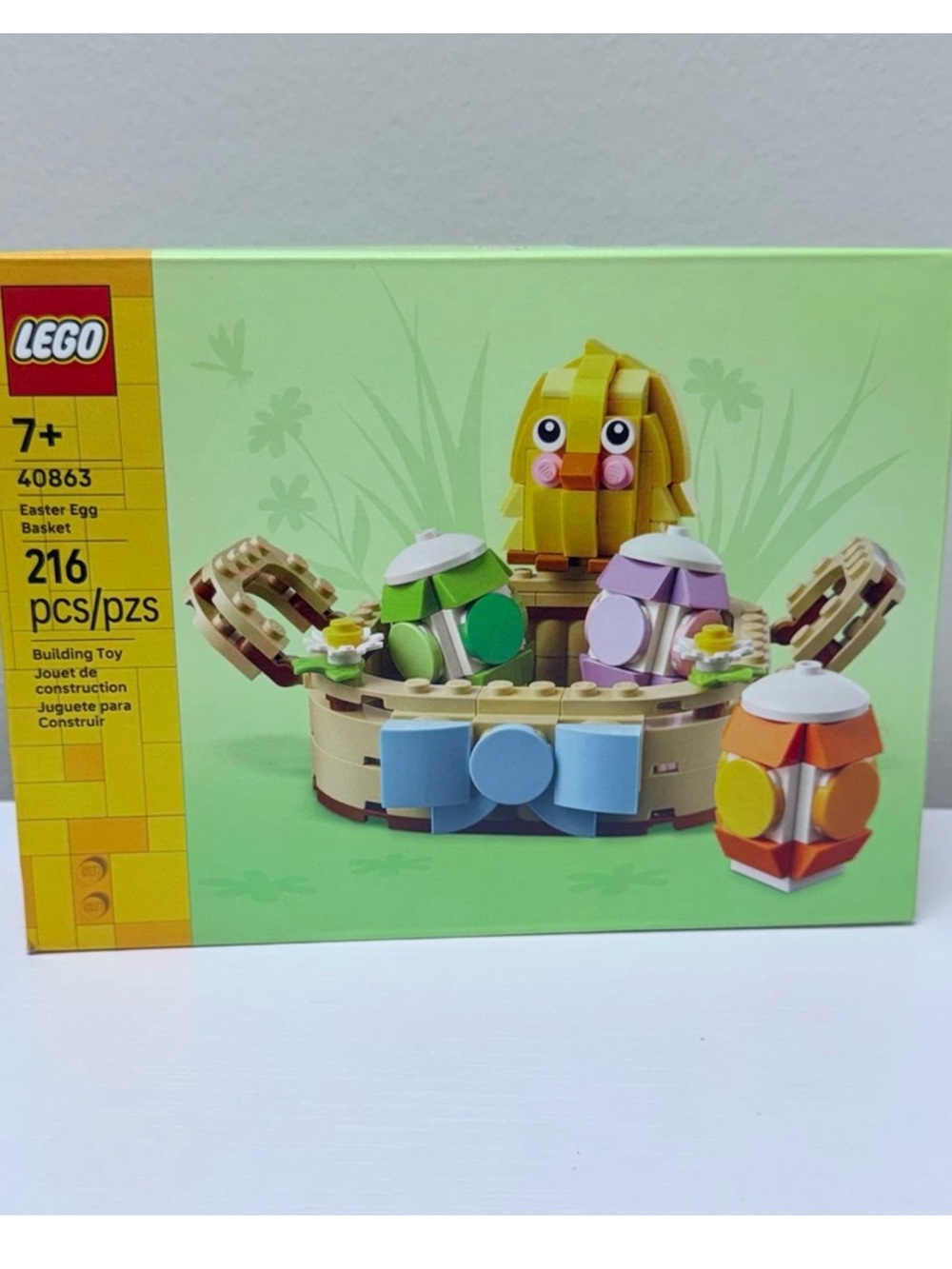 New LEGO® Easter Egg Basket (40863) w/ 3 eggs, a cute chick and 2 spring flowers - Picture 7 of 10
